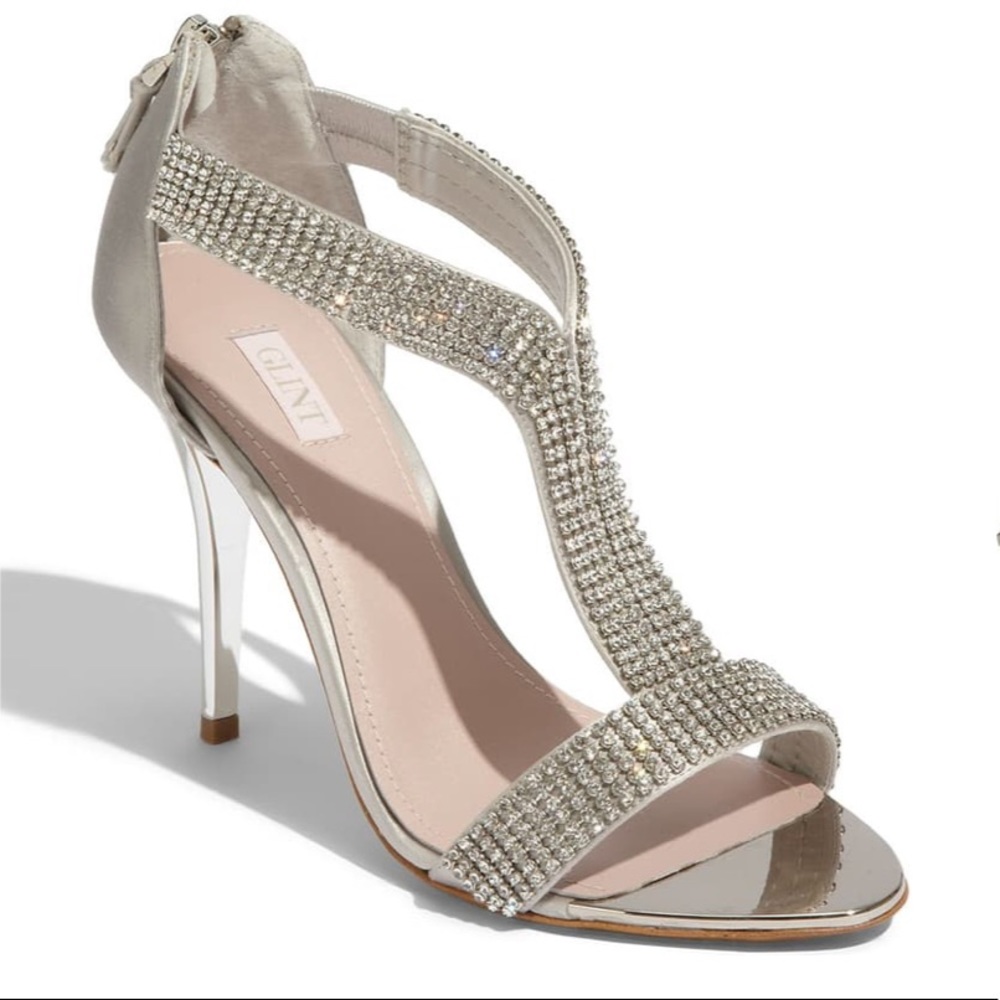 Sleek Rhinestone Heels